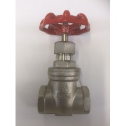 STAINLESS STEEL GATE VALVES, GRADE SS316, FEMALE/FEMALE, BSPT, SIZE 3/4", 20mm
